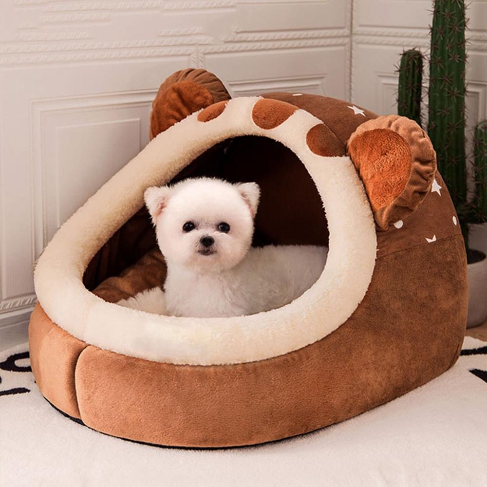 【20%OFFクーポン～】ペットベッド ドーム型 ペットハウス 犬 猫 ベッド 冬 おしゃれ ハウス 暖かい 犬小屋 ペット クッション ふわふわ 小型犬用 犬用ベッド ネコベッド ドームベッド 秋冬 洗える ねこ用寝袋 キャットハウス ペットハウス 寒さ対策