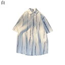 【20%OFFクーポン~】半袖シャツ メンズ カジュアルシャツ 柄シャツ 開襟 五分袖 男性 ストライプ 日系 通気速乾 ゆったり おしゃれ かっこいい シンプル 白 夏服 部屋着 レジャー 通勤通学 2XL