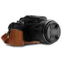 MegaGear Ever Ready レザーカメラハーフケース Nikon Coolpix P1000対応