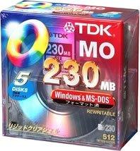 TDK MOディスク 230MB Windowsフォーマット デスクトップケース入り5枚パック [MOR230DX5PA]