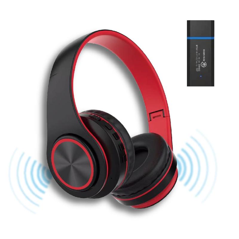 SaiEL ワイヤレスヘッドホンセット テレビの音声を無線で聴こえる Bluetoothでスマホにも使える Mp3音楽再生可能 電波法技術基準適合