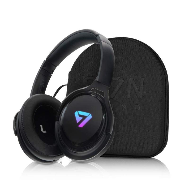 SVN Sound by Steve Aoki ץߥ४С䡼磻쥹إåɥե ⵡǽΥ󥻥󥰥ޥ 7˸LED饤 Bluetooth5.0 Neon100