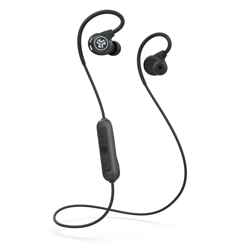 JLab ジェイラブ/Audio Fit Sport 3 / ワイヤレス イヤホン Bluetooth ランニング ジム スポーツ ワイヤーイヤーフック型 最大6時間連続再生 / IP55防塵 / ブラック