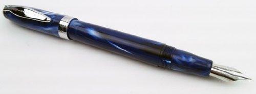 Luxury Brands Noodler 039 s Ahab Flex Nib Fountain Pen Lapis Medieval, Blue and Black, Fine Nib (15027) by Luxury Brands 並行輸入品