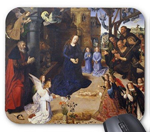 フーゴー・ファン・デル・グース『 ポルティナーリの三連祭壇画 』のマウスパッド：フォトパッド（世界の名画シリーズ）