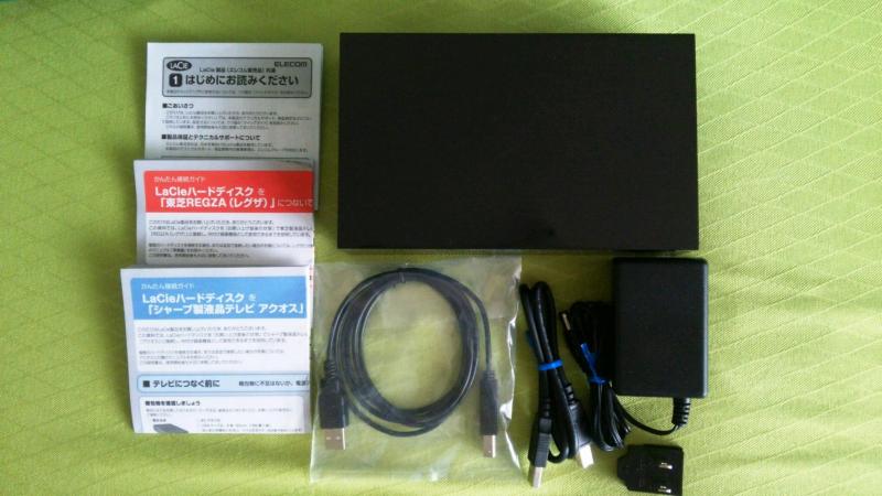 Lacie テレビ用外付けハードディスク 簡単セットアップガイド&amp;1.5mUSBケーブル付き LCH-DBTVシリーズ