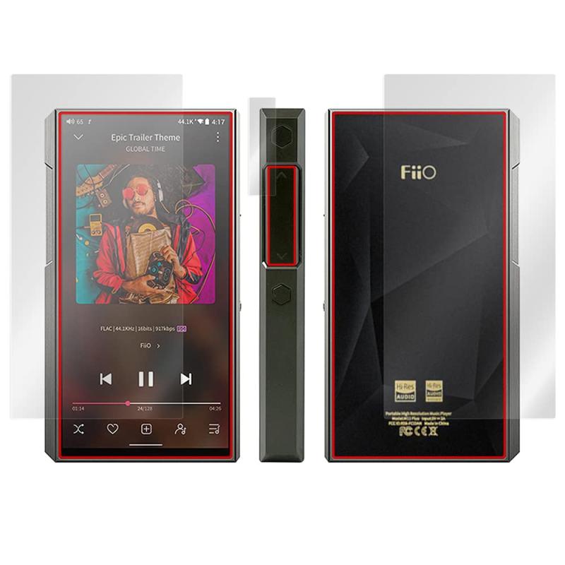 ミヤビックス FiiO M11 Plus LTD 用 傷修復 保護 フィルム 防指紋 防気泡 液晶・背面 保護 フィルム セット 日本製