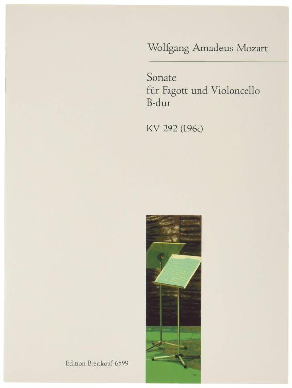 モーツァルト : ソナタ 変ロ長調 K.292(196c) (ファゴット、チェロ) ブライトコプフ出版