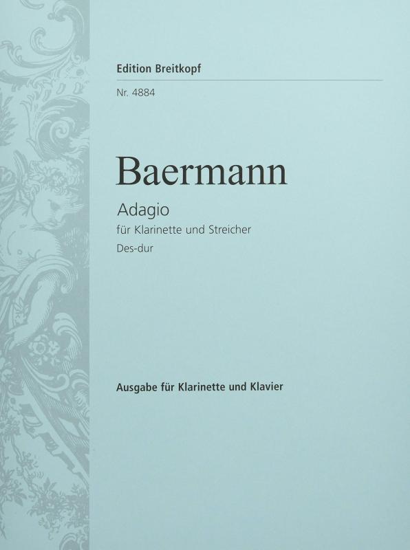 ウィットナー ベールマン : アダージョ 変ニ長調 (クラリネット、ピアノ) ブライトコプフ出版