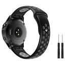 ATiC GARMIN Fenix 5 / Fenix 5 Plus バンド ガーミン 交換用バンド 腕時計バンド スマートウォッチバンド シリコン  交換ベルト 軽量 耐久性調整可能 235mm-195mm腕首フィット Forerunner 935/Approach S60/Quatix