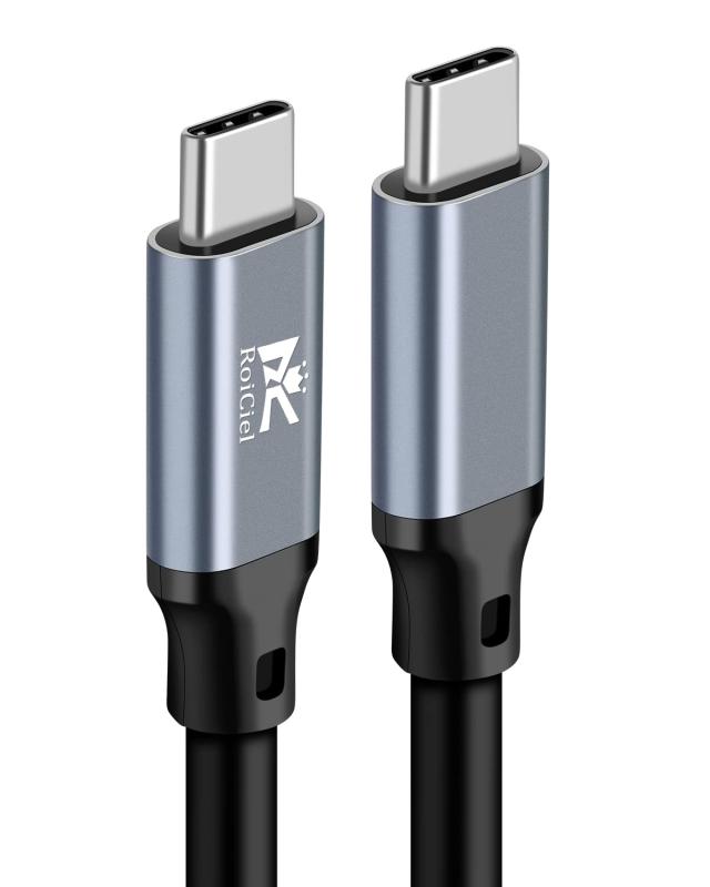 RoiCieliOeB[V[YjUSB-C to USB-C P[u PDΉ100W/5A}[d y4K@60Hẑ݉fo USB3.2 Gen2W 20Gbpsf[^]zType-C@Ή E-Marker aF5.5mmfh~ AhCh X}z 