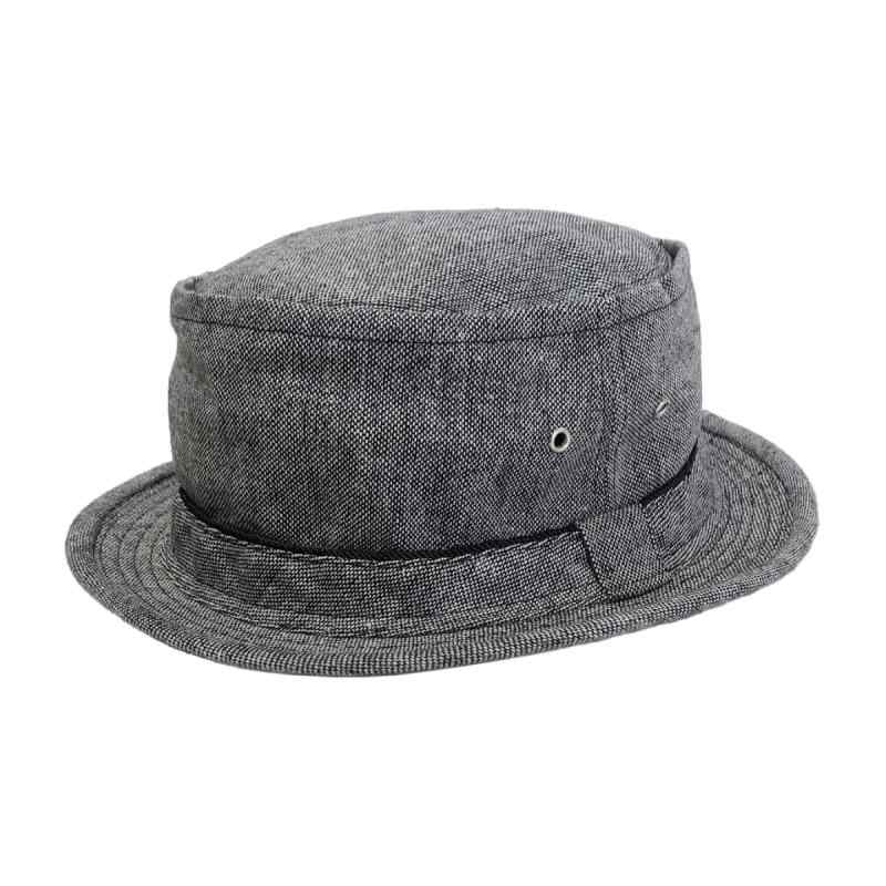 ベーシックエンチ Tweed Pork Pie Hat 大きいサイズ ポークパイハット 帽子 メンズ ビッグサイズ