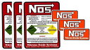 【各3枚セット】 NOS ＆ NOS 『WARNING』 セット レーシング ステッカー 世田谷ベース