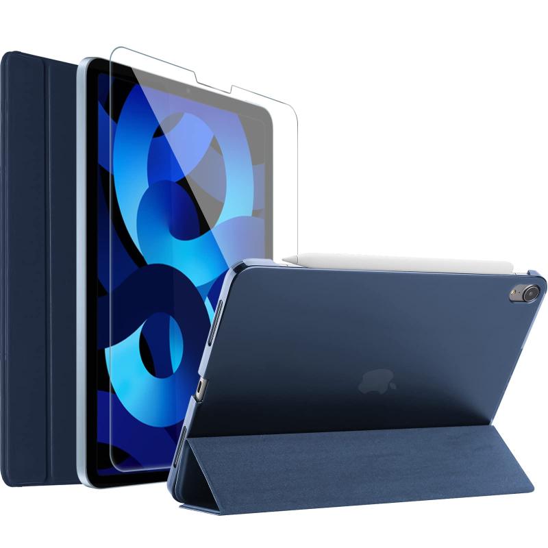 ProCase iPad Air5 P[X 2022 Air4 P[X 2020 tBt y X^h O܂ tHIیP[X obNJo[ Apple Pencil 2Ή