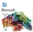 SCIENCE ミニ鉱物標本 Bi「ビスマス（人工結晶）蒼鉛 Bismuth Made in Germany 」サムネイル ボックス（約4cm角）入り