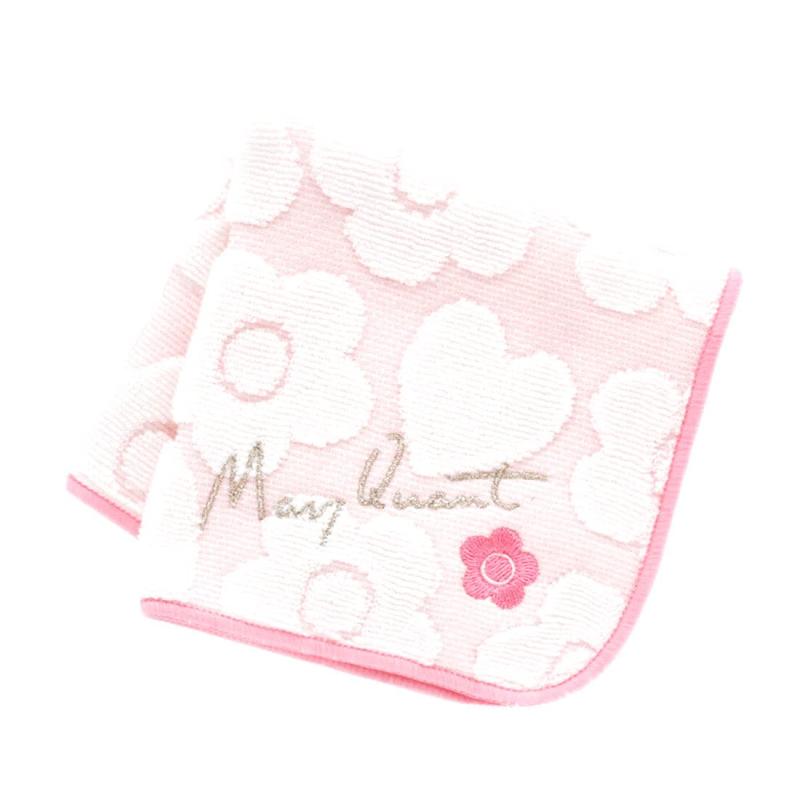 マリークワント [Mary Quant] マリークヮント タオルハンカチ レディース (ピンク / 約25cm) ハンカチタオル ハンドタオル 婦人 抗菌 防臭 192005-1503-01