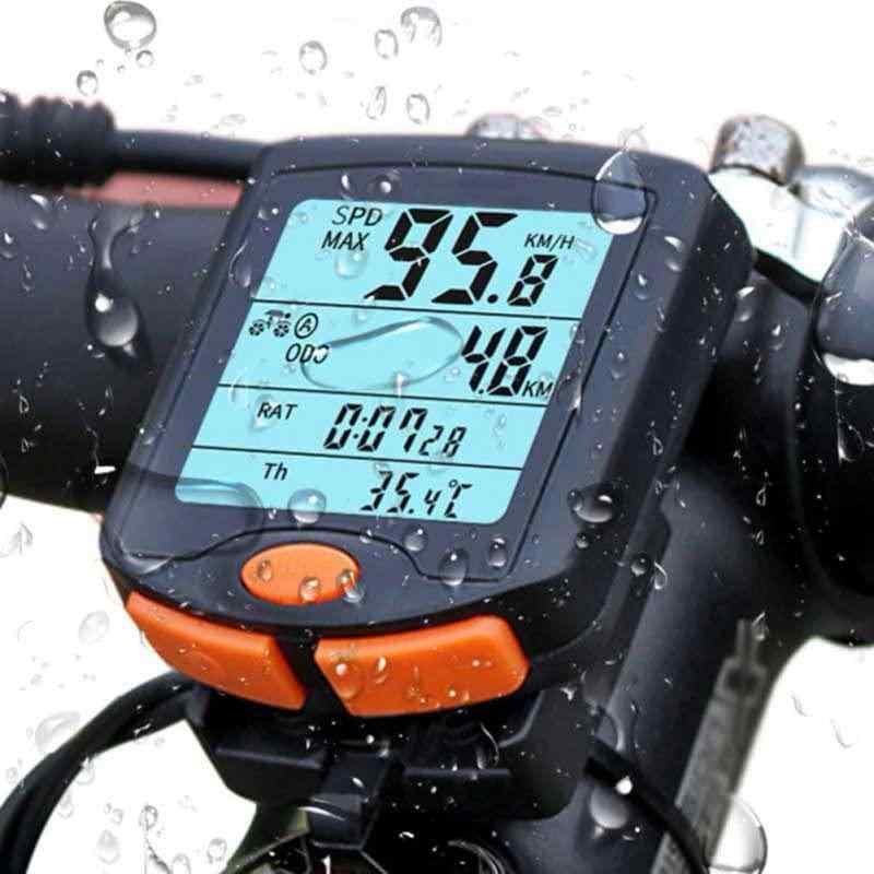 BOGEER YT-813 自転車 スピードメーター デジタル バイク コンピュータ 多機能 防水 サイクル バイク コンピューター スポーツ センサー