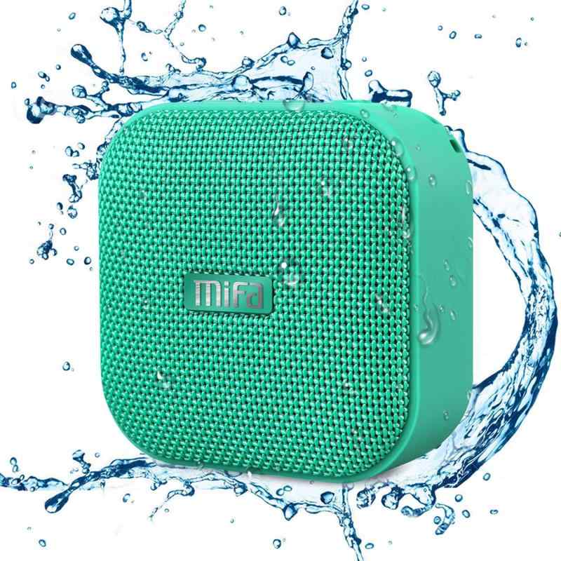 MIFA A1 Bluetooth 4.2 スピーカー IP56防塵防水 小型 5W拡声器 TWS機能付き 12時間連続再生 ハンズフリー通話 Micro SDカード機能つき(赤)