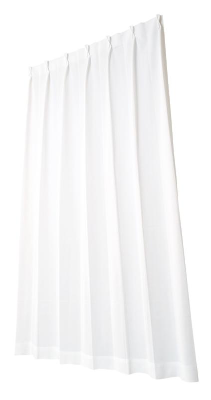 ユニベール 省エネ・防炎・ミラーレースカーテン マルチUVレース ホワイト 幅100cm 2枚組