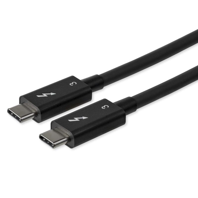 StarTech.com Thunderbolt 3 USB-C P[u 0.8m 40Gbps USB-C݊ 100W USB PDΉ T_[{gF؎擾 TBLT34MM80CM
