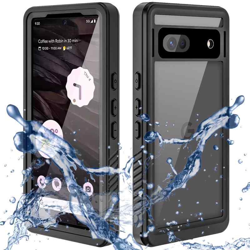 Miimall【防水ケース】対応Google Pixel 7A 専用ケース [IP68国際防水レベル] グーグル ピクセル7A向けのカバー PC材料 シンプル 風呂 雨 プール 海 スポーツ 防衝撃 Google Pixel7A 全面保護ケース ピク