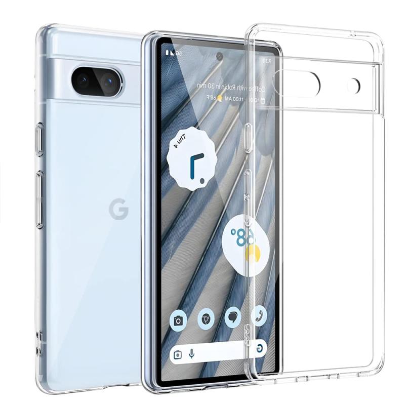 Kakuki For Google pixel 7A ケース クリア ソフトカバー ストラップホール付 透明TPU レンズ保護 薄型 指紋・黄変・落下防止 安心 軽量 全面保護