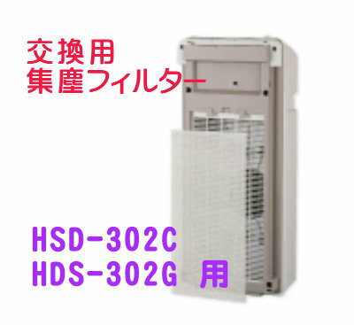 ［F14］富士通ゼネラル　PLAZION　集じん機能付脱臭機　HDS-302C・HDS-302G　用　集塵フィルター　集じんフィルター　シユウジンフイルター富士通ゼネラル脱臭機　犬猫小動物用（宅配便発送）