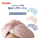 テイジン ミクロピュア 吸水ヘアターバン ブルー ピンク グレー 抗菌 速乾 日本製 タオルドライ ジム スイミング 送料無料