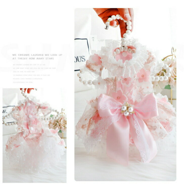 犬 ドレス 花柄 リボンドレス ピンク 猫 小...の紹介画像3