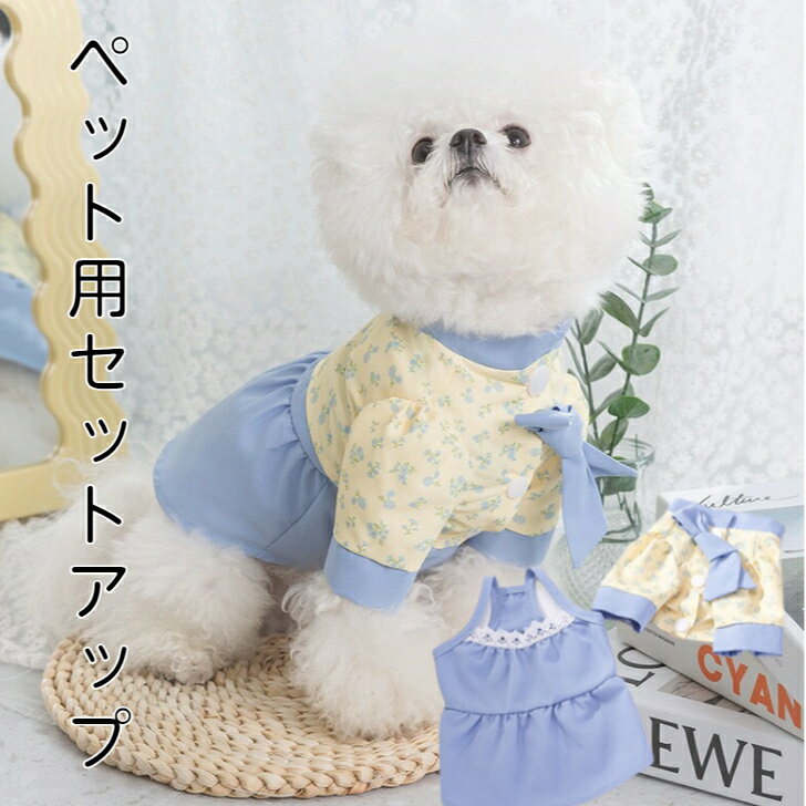 【6月4日からのセール対象品20%OFF】 犬 服 可愛い 夏用 セットアップ 犬 小型犬 犬用 犬服 猫服 猫用 イヌ ネコ ウェア 犬の服 猫の服 かわいい おしゃれ ドッグウェア 可愛い ペット服 夏 秋 冬 送料無料 キャミソール シャツ ジャケット 当店おすすめ 売れ筋