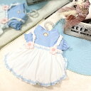 犬服 冬 犬 冬服 かわいい 冬用 ドレス 【フラワー ワンピース】 ピンク ブルー パープル お散歩 おでかけ 小型犬 犬用 犬の服 かわいい 前ボタン 前開...