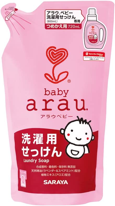 【在庫処分品】アラウベビー　洗濯用せっけん　詰め替え用　720ml　在庫限り/処分品/サラヤ/アラウ/アウトレット商品/訳あり