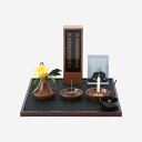 自由壇 かこい壇 +仏具三具足(伊吹・茶)・位牌(かこい・ウォールナット)おりん(ひととき・黒)写真立て(追想 小) 本体のみ/仏具セット【送料無料】手元供養 ...