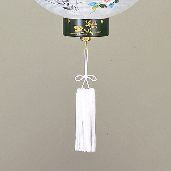 盆提灯 御殿丸 蒔絵11号・和紙張り