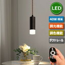 【期間限定P10】 ペンダントライト スポットライト ダクトレール用 ライティングレール用 照明器具 天井 LED電球付き 4.5W 40W形相当 リモコン付 ...