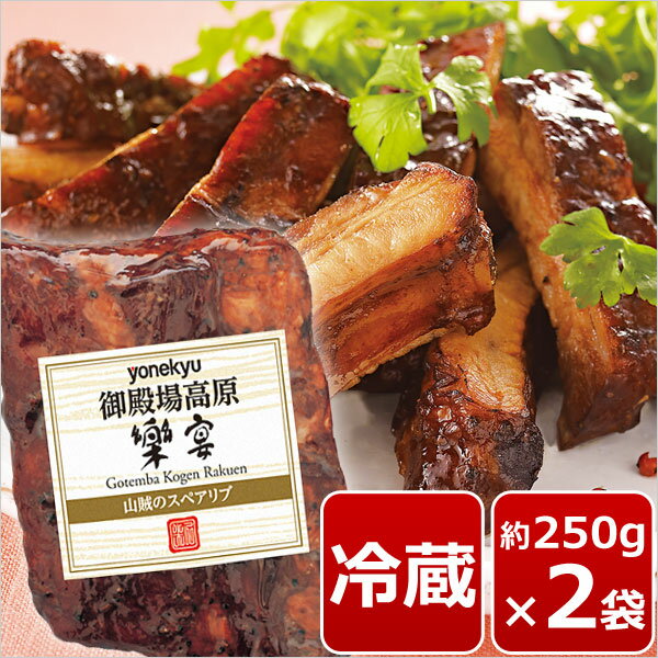 【お届けは8月15日まで】 山賊の スペアリブ 250g前後×2 セット 肉 ローストスペアリブ 骨付き肉 お取り寄せグルメ …