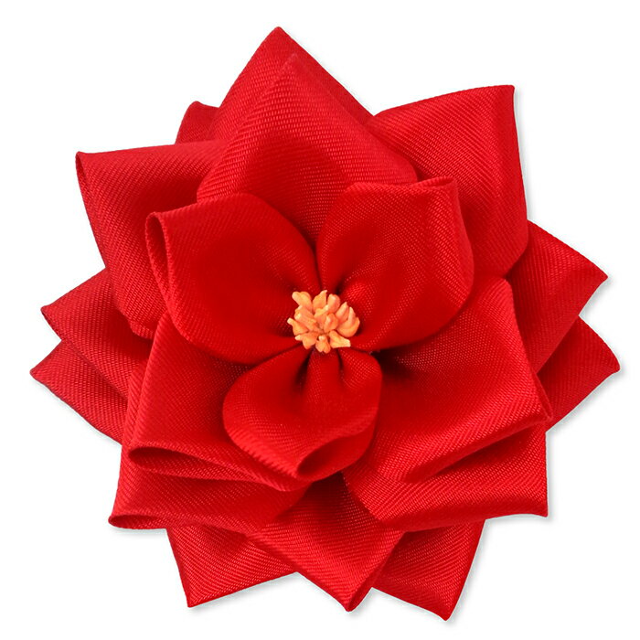 【全24色】YONEOKA RIBBON リボン記章 (徽章 胸章) 中リボンバラ 花のみ 1個売り レギュラー色(赤・..