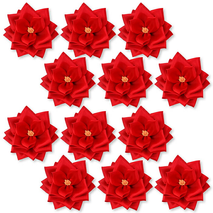 YONEOKA RIBBON リボン記章 ( 徽章 胸章 ) 中リボンバラ 花のみ 12個セット 赤 白 ピンク 黄 全4色