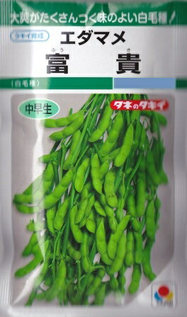 【エダマメ】富貴（ふうき） 【タキイ種苗】【中早生】（60ml）野菜種[春まき]のサムネイル
