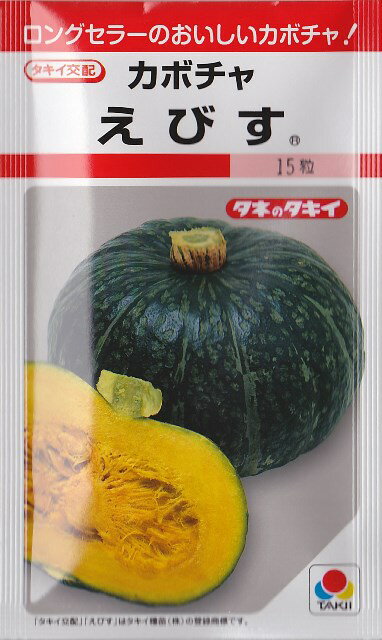 【カボチャ】えびす【タキイ種苗】（13粒）野菜種[春まき]RF