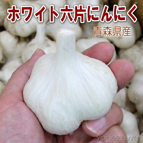 【種用ニンニク】ホワイト六片にんにく（3球）【ニンニクの種球】※ゆうパケットパフ対応