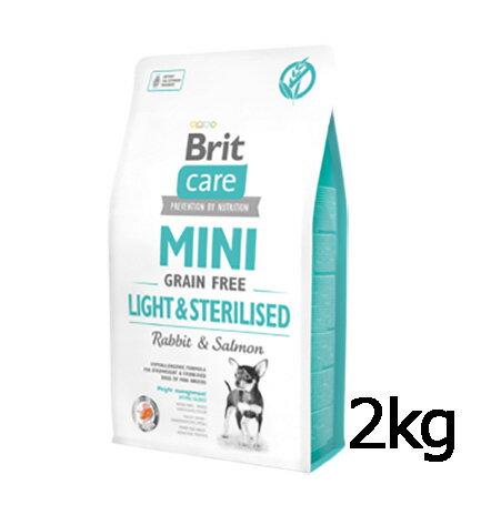 Rakuten - ブリットケア ミニ グレインフリー ラビット＆サーモン 2kg 小粒 Brit