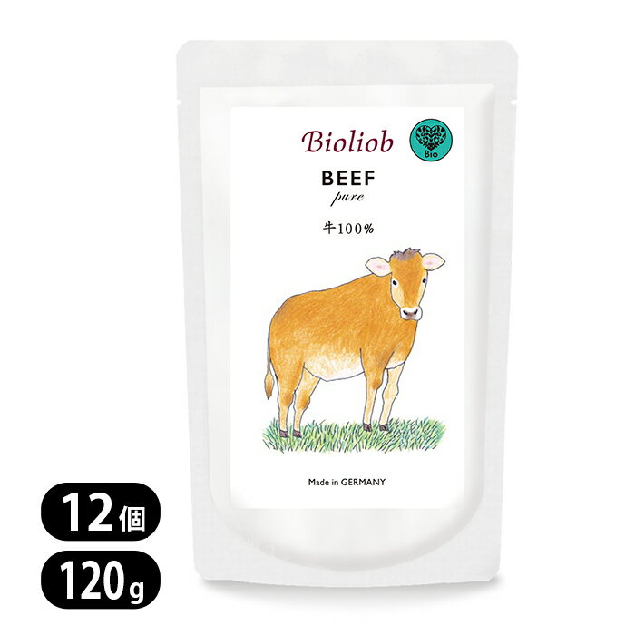Rakuten - ビオリオーブ ピュア ビーフ 120g 12個セット Bioliob 牛 犬猫用 ウェットフード 愛犬・愛猫用栄養補助食 ドッグフード キャットフード 3868
