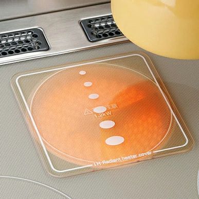 IHマット IHラジエントヒーターカバー 小 （ 送料無料 ガラス IH保護マット IH用保護マット コンロマット 保護カバー 保護マット IH マ