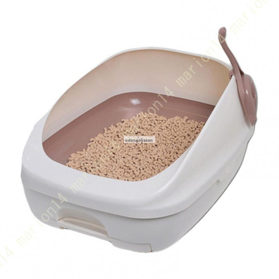 閉めきったお部屋でもニオわない猫用システムトイレです デオトイレ ハーフカバー本体セット ナチュラ..