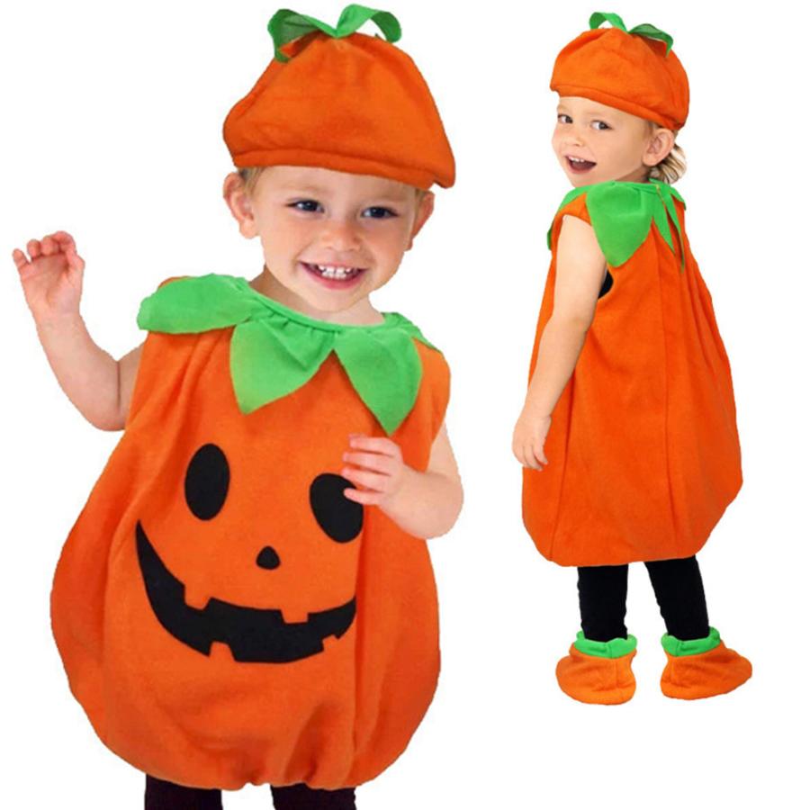 子供 子供用 女の子 ベビー 衣装 男の子 赤ちゃん ハロウィン コスプレ コスチューム ハロウィン衣装 かぼちゃ 着ぐるみ カボチャ |100c