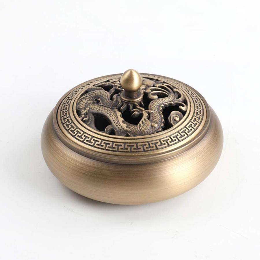 香炉 丸香炉 お香立て 香立 香立て お香型ツール 蓋 お香立て付き 仏壇用香炉 心を落ち着かせてくれる ..