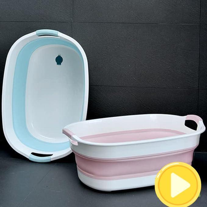 保育士が監修ベビーバス 折りたたみ式 ソフトタブ 赤ちゃん 新生児 乳幼児 沐浴 タライ お風呂 ソフト..