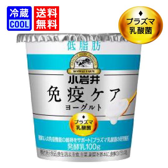 【送料無料】小岩井乳業 小岩井 免疫ケアヨーグルト 低脂肪 100g ヨーグルト koiwai 乳酸菌 免疫 ケア プラズマ乳酸菌 安定剤不使用 食べきりサイズ...