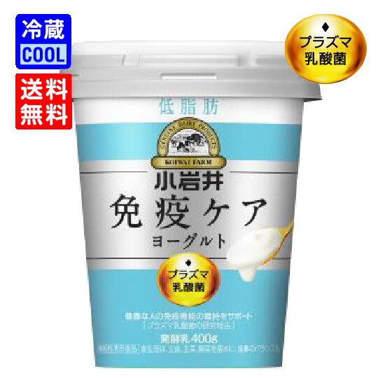 【送料無料】小岩井乳業　小岩井免疫ケアヨーグルト　低脂肪　400g　ヨーグルト　koiwai　乳酸菌 飲料 免疫 ケア プラズマ乳酸菌　安定剤不使用　[冷蔵]のサムネイル